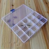 Tamaño: 17.5cmX9.8cmX2.3cm STRIR Estuche de herramientas Caja de engranajes de pesca multiusos Organizador tipo estantería con 15 cajones
