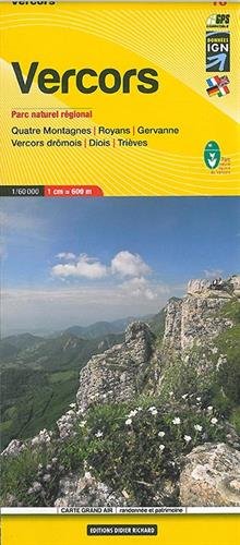 Télécharger Vercors, Quatre Montagnes, Royans, Gervanne, Vercors drômois, Diois, Trièves : 1/60 000 Livre PDF Gratuit