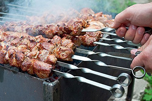 Grillspieße 60cm Schaschlikspieße Fleischspieße Schampura 20 St - 2