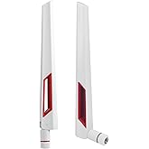 VIEVRE WLAN Antenna, SMA Antenna, Pack of 2 WiFi Antenna, LTE Antenna, 2.4 GHz 5 GHz 5.8 GHz 12dBi MIMO RP Router Antenna, Ro