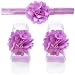 TiaoBug 5 Sets Baby Girls Headband Barefoot Sandals Foot Flower Bands Feet Decoration Accessories