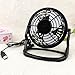 Produktbild Smallfan Tragbarer USB-Handventilator mit Minilüftercomputerfanstudentenbürocomputerfan 4 Zoll vertikal 14.5 * 6.5 * 15cm, schwarz