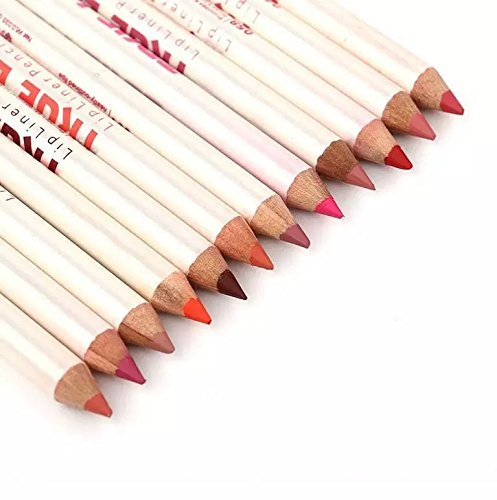 FANGXIN 12 PCS Wasserdichtes Make Up Lip Liner Eyeliner Lidschatten Stift Bleistift Lippenkonturenstift 12 Farben - 5