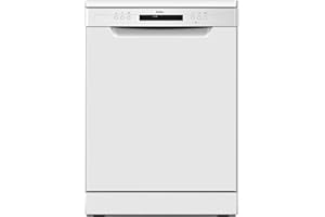 Amica ADF650WH Freestanding Standard Dishwasher, 14 Place Settings, 6 Programs, 60cm wide, White