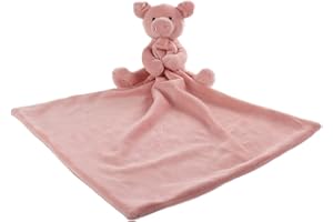 ‎APRICOT LAMB Apricot Lamb - Schlaf-gut-Schweinchen Schmusetuch Plüsch Komfort Kuscheltier für Babys - weich & waschbar - 33x33cm