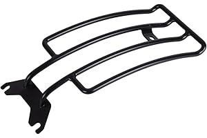 Buffalo Bag Porte-bagages noir compatible avec siège solo HD Softail et Cruiser