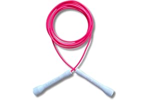 ‎ELEVATE ROPE Elevate Rope Professionelles Speed Rope - 3m verstellbares Springseil, 5mm PVC mit Nylonkern für Cardio, Double Unders & Crossfit - Langlebiges Springseil für Indoor-/Outdoor-Training.