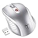 Produktbild VicTsing Mini Schnurlos Maus Wireless Mouse 2.4G 2400 DPI 6 Tasten Optische Mäuse mit USB Nano Empfänger Für PC Laptop iMac Macbook Microsoft Pro, Office Home - Silbrig