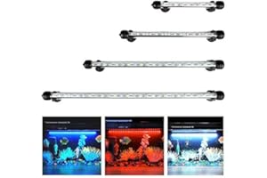 GreenSun Submersible LED Aquarium Light, Multi-Color Waterproof RGB Fish Tank Light Underwater Crystal Glass Lights Suitable for Saltwater and Freshwater-42.5 inch(108 cm)