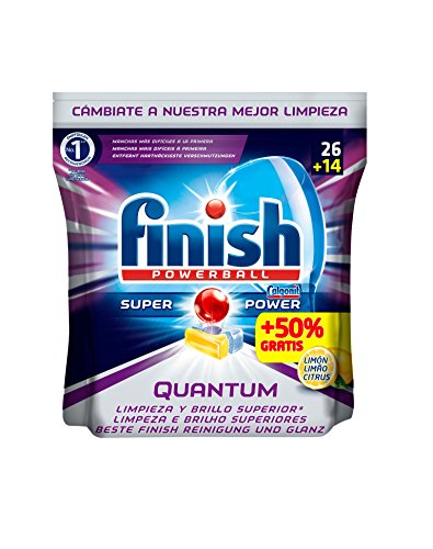 Preisvergleich Produktbild Finish Tabletten für Geschirrspüler Quantum Zitrone – 26 + 14 Tabletten