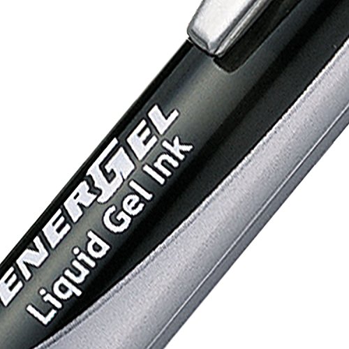 Pentel Gel-Tintenroller EnerGel BL77 mit Druckmechanik 0,35mm, 12 Stück - 3