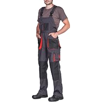 Salopette De Travail Homme SARA - Stretch, Nombreuses Poches Et Genouillères - Taille 46 à 64 - Pour Tous Les Métiers