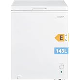 COMFEE ' 143L Freezer Small Chest, Convertible to Refrigerator, White | Freezer 4 Stars, Usable All Year Round, Versatile: Ho