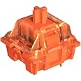 DAIDAI Mechanical Keyboard Switch | 3 Pin 40gf Pre Lubed Tactile Switch | Durable 80M MX Compatible Switches (46PCS | Orange Switch)