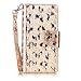 Produktbild Nancen Wallet Case Hülle für LG K4(2017) ,Schmetterling Muster Flip Funktion Kartenfächer Magnet Etui LG K4(2017)