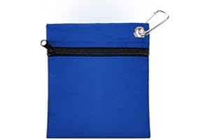 ‎DILWE VGEBY1 Tee Bag, Tee Tasche Aufbewahrungstasche Mit Reißverschluss Tee Ball Aufbewahrungstaschenhalter mit Karabiner Golfzubehör