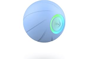 Cheerble Interactive Dog Ball, Self Moving Dog Ball Toy, Wicked Ball for Dogs with 3 Interactive Modes, Smart Dog Toys for Small Dogs, Electric Dog Ball with LED Lights, DC Rechargeable, Blue