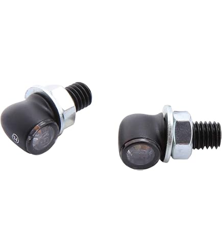 Germany Motorsports LED 3-in-1 Mini Tail Light Brake Light Indicator Shorty Black Tinted 12 V Approved