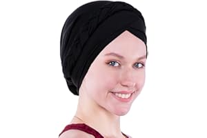Coolwife Chemo Cancer Turbans Cap Twisted Braid Hair Cover Wrap Hair Loss Cover Hats Headwear