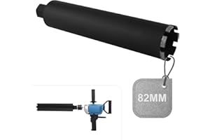 CPROSP Couronne Diamant pour Carotteuse Ø 82mm 1¼" UNC, L 420mm, pour le Carottage Dans le Béton, le Béton Armé, la Maçonnerie et la Pierre