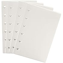 Moterm A7/zakplanner-inzetstuk, set van 4 binders, notitieboeken, organizer, navulpapier, 8,26 x 12,32 cm, 100 g/m² dik papier (A7/Pocket, raster Moterm A7/zakplanner-inzetstuk, set van 4 binders, notitieboeken, organizer, navulpapier, 8,26 x 12,32 cm, 100 g/m² dik papier (A7/Pocket, raster