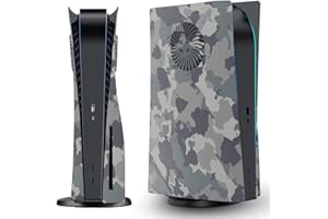 WEDORAT Plaque PS5 Camouflage Cover Faceplate Case Plaque de remplacement pour disque PS5 Hard Shell Faceplate Camouflage Skin Cover Plates ABS Side Plate pour PS5 Console Controller Camouflage