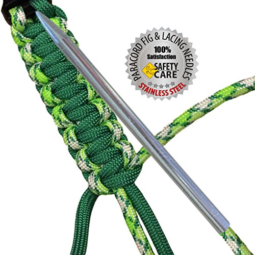 Edelstahl Paracord FID Nadeln, edelstahl, 3 in / 3 mm; 2 pack - 8