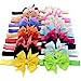 EFE 20PCS Baby Girls Grosgrain Ribbon Bow Headband Newborn Toddlers Elastic Hair bow Headdress