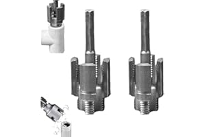 OXGPAL 2025 New Pipe Thread Cutting Tool,Integrated Internal & External Pipe Threading Tool,Electric Drill Compatible PVC Pipe Threader Kit,1/2" (DN15) 3/4" (DN20) Pipe Sizes Rethreading Tool