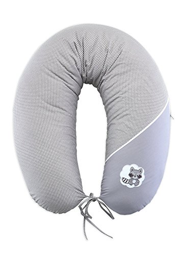 Sei Design® Stillkissen Schwangerschaftskissen XXL 190 x 30cm | Füllung: schadstoffgeprüfte 3-D Faserbällchen Ökotex zertifiziert. Bezug mit Reißverschluss und hochwertiger Stickerei. - 4