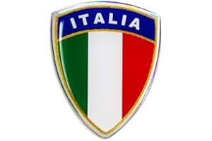 4R QUATTROERRE.IT Quattroerre Adhésif 3D Écusson Italie Classique, Transparentem