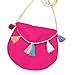 Produktbild Westeng Schulter Kreuz Taschen Geldbörsen Beutel Münze für kleine Mädchen Bunte Quasten Leinwand Material Rosy