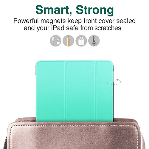 Neues iPad 2017 iPad 9.7 Zoll Hülle, ESR® Yippee Bildserie Cover Auto aufwachen / Schlaf Funktion Smart Case Wickelfalz Ledertasche mit Lichtdurchlässig Rückseite Abdeckung Schutzhülle für Neue iPad 9.7 2017 (MintGrün) - 4