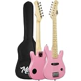 Midex CEG-30PK 4-6 Yaş &Ccedil;ocuklar İ&ccedil;in Amfili Full 1/4 30 İn&ccedil; Elektro Gitar Seti Pembe