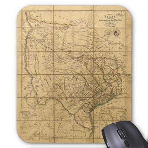 Preisvergleich Produktbild Map of Texas by John Arrowsmith (1841) Mouse Pad 18×22 cm