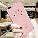 Miroir Coque pour iPhone 7 Plus/8 Plus,iPhone 7 Plus Coque en Silicone Étui Housse,EUWLY Galvanoplastie TPU Silicone Case Cover Paillette Coque pour iPhone 7 Plus/8 Plus Homme Femme Fille Ultra Slim Luxury Flex Miroir de maquillage Coque Anti Choc Anti-Scratch Soft Gel TPU Bumpe Coque Cas Case Cover Couverture Etui pour Apple iPhone 7 Plus/8 Plus + 1 x Stylo - Smiley Face,Rose