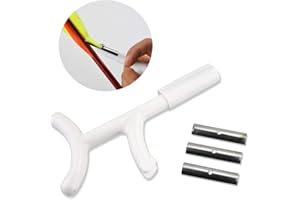 SHARROW Tir à l'arc Décapant de Plumes de Flèche Grattoir à Flèche Outil de démolition de Plumes en Flèche Grattoir Fletching pour DIY Arbres de Flèches de Carbone et Flèche en Aluminium