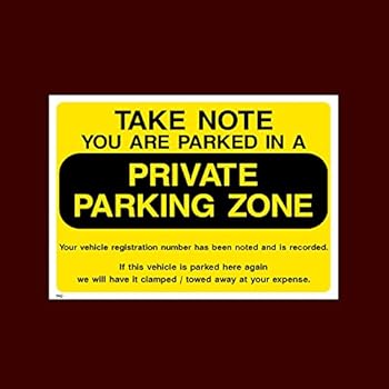 No Parking Private Car Park Sign, Sticker - All Sizes & Materials