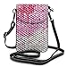 Produktbild Goxegag Multifunktionale Leder Telefon Geldbörse, Leichte Kleine Schulter Umhängetasche Reisetasche Mit Verstellbarem Gurt Für Frauen- In pink glänzendem Finish geblendet