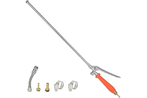 PEESHON Varita Pulverizadora,3/8" Y 1/4" Latón Universal Vara Rociadora de Repuesto,Pulverizadora de Metálico,Varita para Riego de Jardinería para Esterilización de árboles Frutales