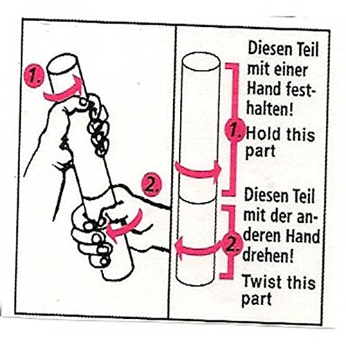 2 x silberner Konfetti Regen 60 cm lang Kanone Shooter Konfettibome Partypopper Hochzeit - 2