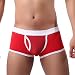 Produktbild Boxershorts, LMMVP Herren Sexy Unterwäsche Baumwolle Männer Unterhose Baumwolle Sportwäsche (XL, Rot)