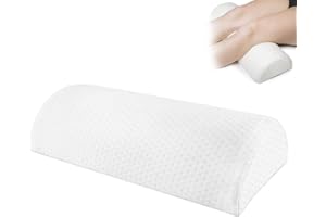 ZoneYan Halbrund Beinkissen, Ergonomisches Fußstützenkissen mit Schwamm, Fußkissen Schreibtisch, Fußstütze Kissen, für Knie, Bein, Hüfte, Rücken, Linderung Von Fußschmerzen, für Home-Office-Reisen