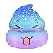 Produktbild Fuibo Squishies Kawaii Emoji Galaxy Poo langsam steigende Frucht duftende Stress Relief Spielzeug Für Kinder und Erwachsene Spielzeug (Blau) (B)