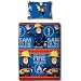 Fireman Sam Rescue Single Duvet Set Blue/Multi Size: 135cm x 200cm 100% Polyester Microfibre