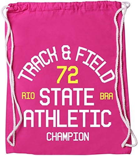 Ezyshirt Track & Field Cotton Fabric Bag - Pink - One Size