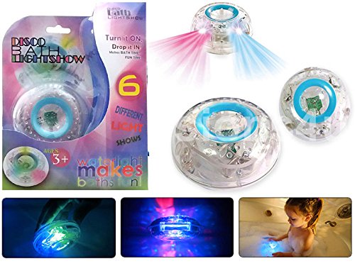 KIDS DISCO BATH LIGHTSHOW COLOUR LED LIGHT TOY PARTY IN TUB BATH TIME FUN NEW