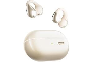 SoundPEATS PearlClip Pro Open Ear Bluetooth-hörlurar, Clip On Bluetooth-hörlurar 5.4 Earbuds, heldagskomfort, filmläge 3D-lju