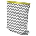 Planet Wise Reusable Wet Cloth Nappy Bag (Grey Chevron)