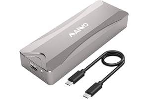 MAIWO K1702 M.2 AHCI SSD Enclosure with M.2 NVME Adapter, M.2 External Enclosure for 12+16 Pin Mac SSD,USB3.2 GEN2x2 20Gbps M.2 SSD Reader Compatible with MacBook Pro/Air, Mac Pro from 2013 to 2017